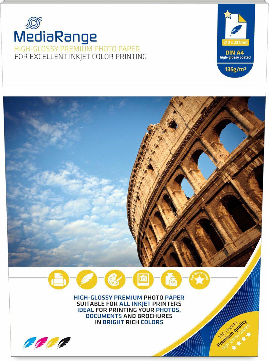 MEDIARANGE Papier 135g op-100 A4 Glossy MRINK107 5760dpi - Henryx24