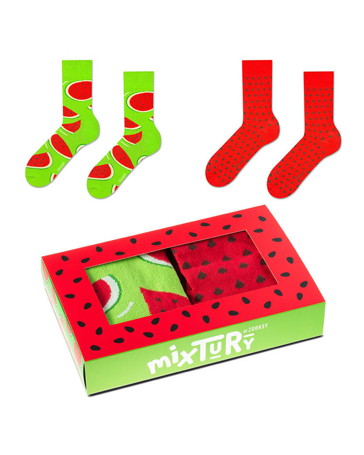 Skarpetki męskie długie | Arbuzowe BOX | mixTURY | ZOOKSY