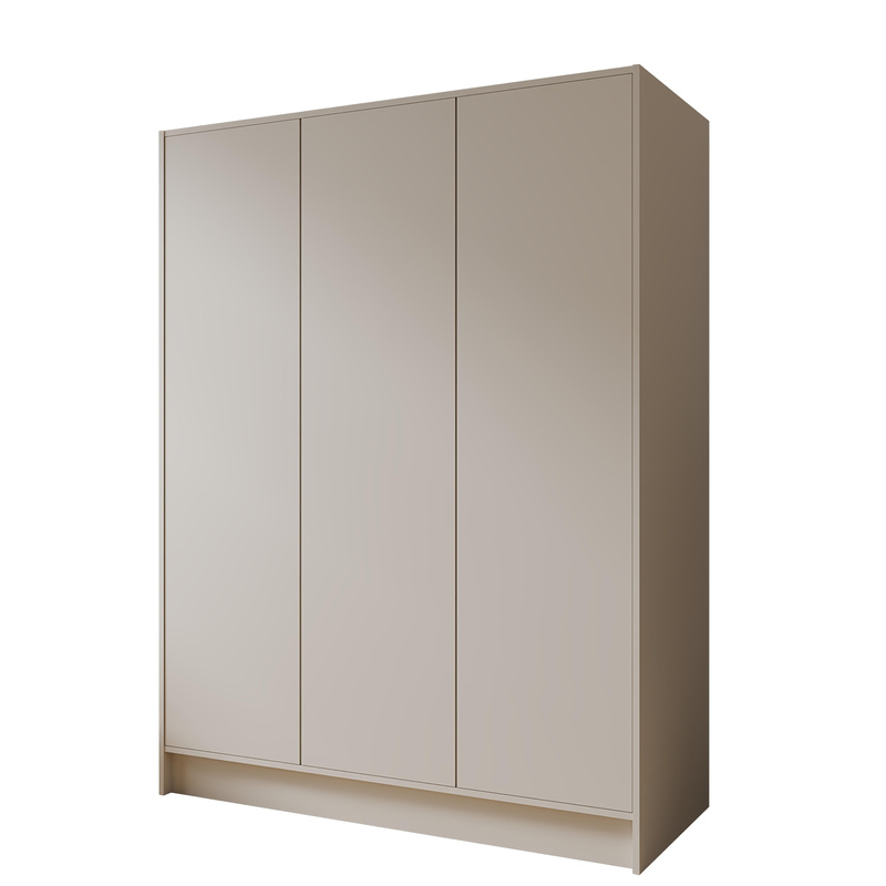 Kaszmirowa szafa do przedpokoju 150 cm z półkami GARIO trzydrzwiowa