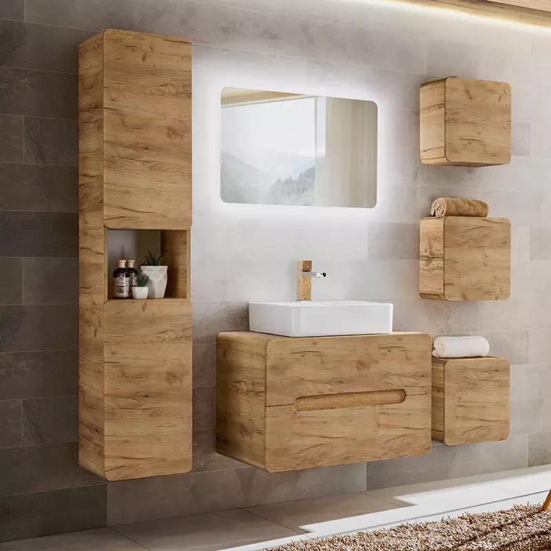 Zestaw mebli do łazienki z lustrem AURELIO