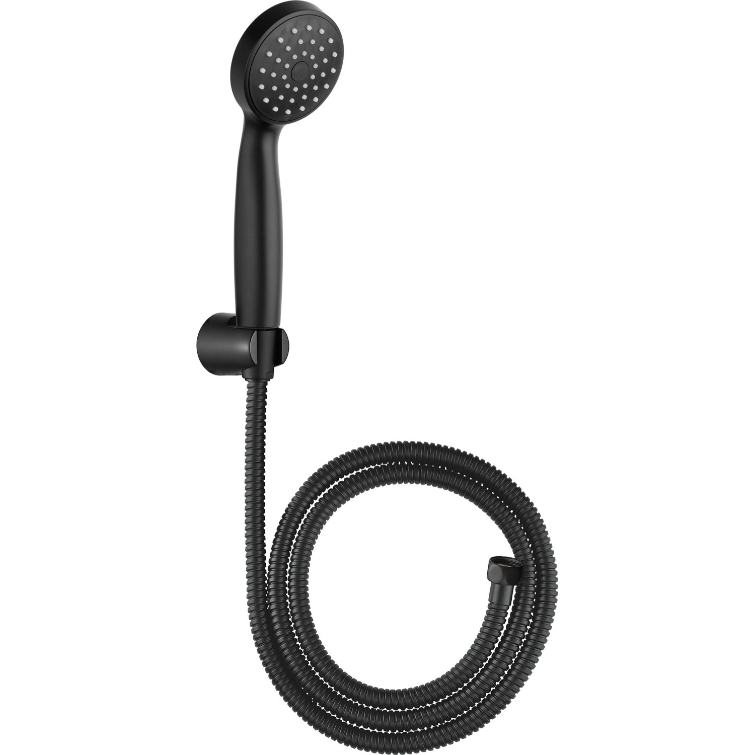 Baliv Słuchawka prysznicowa Prima z uchwytem czarny mat