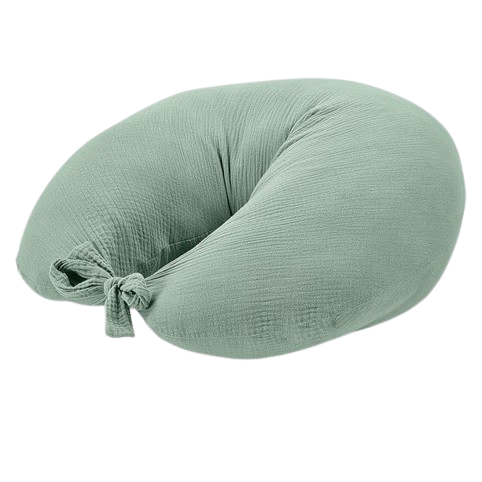 Poduszka do karmienia muślinowa oliwkowy AM