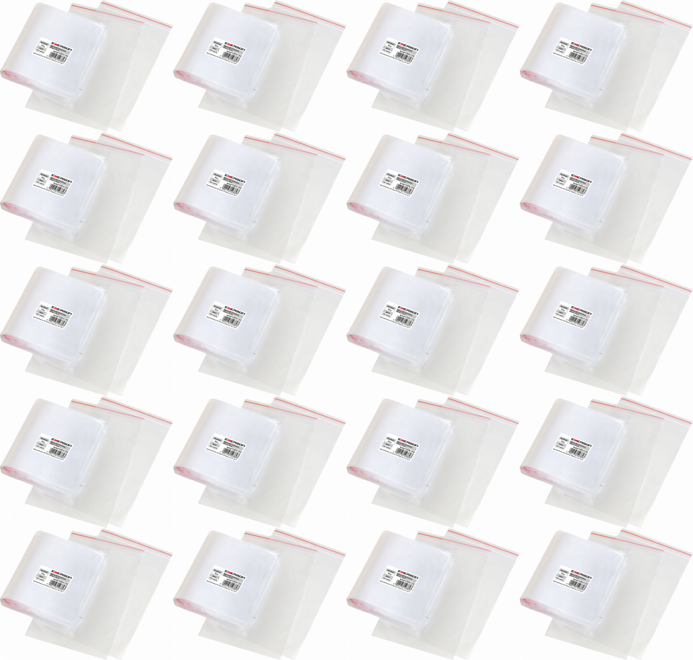 20x Woreczki strunowe Emerson, 100x150mm, 100 sztuk, bezbarwny