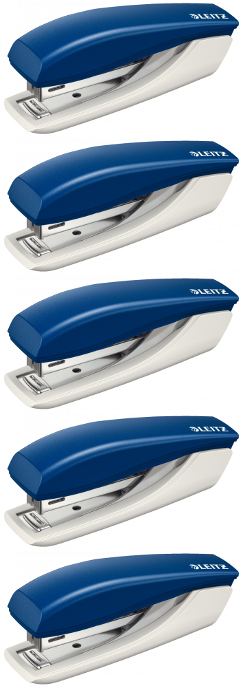 5x Zszywacz mini Leitz New NeXXt, do 10 kartek, niebieski