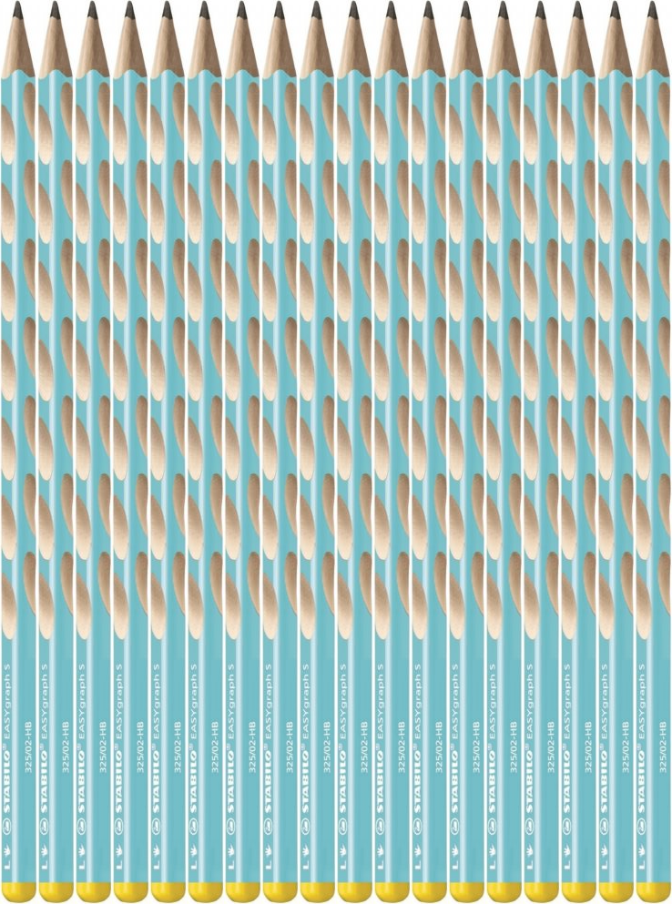18x Ołówek Stabilo EASYgraph S, HB, cienki, dla leworęcznych, niebieski