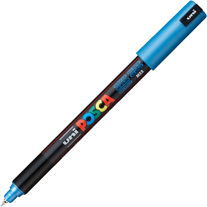 Marker Posca PC-1MR, z farbą plakatową, 0.7mm, niebieski