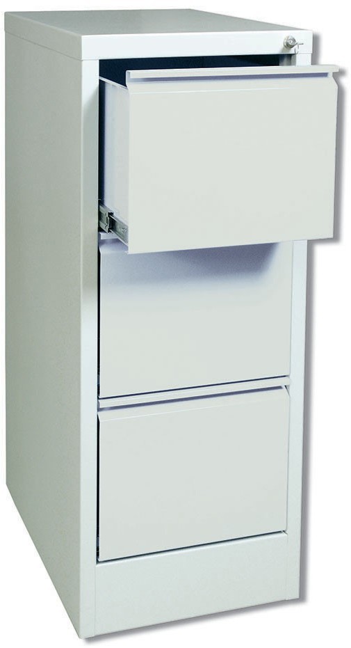 Szafa kartotekowa Metalkas, 3 szuflady, 1010x420x600mm, szary