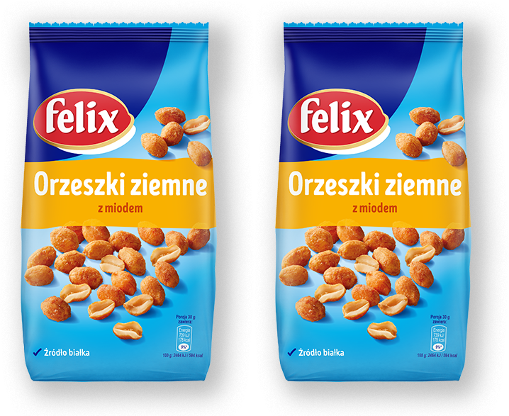 2x Orzechy ziemne Felix, z miodem, 240g