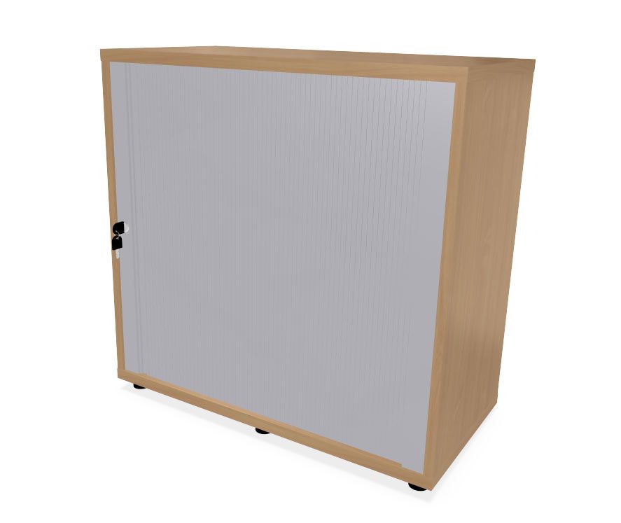 HEBE TS208 regał z żaluzją lewy 80,2x40x79,2h (Kolor korpusu: Orzech Saleve)