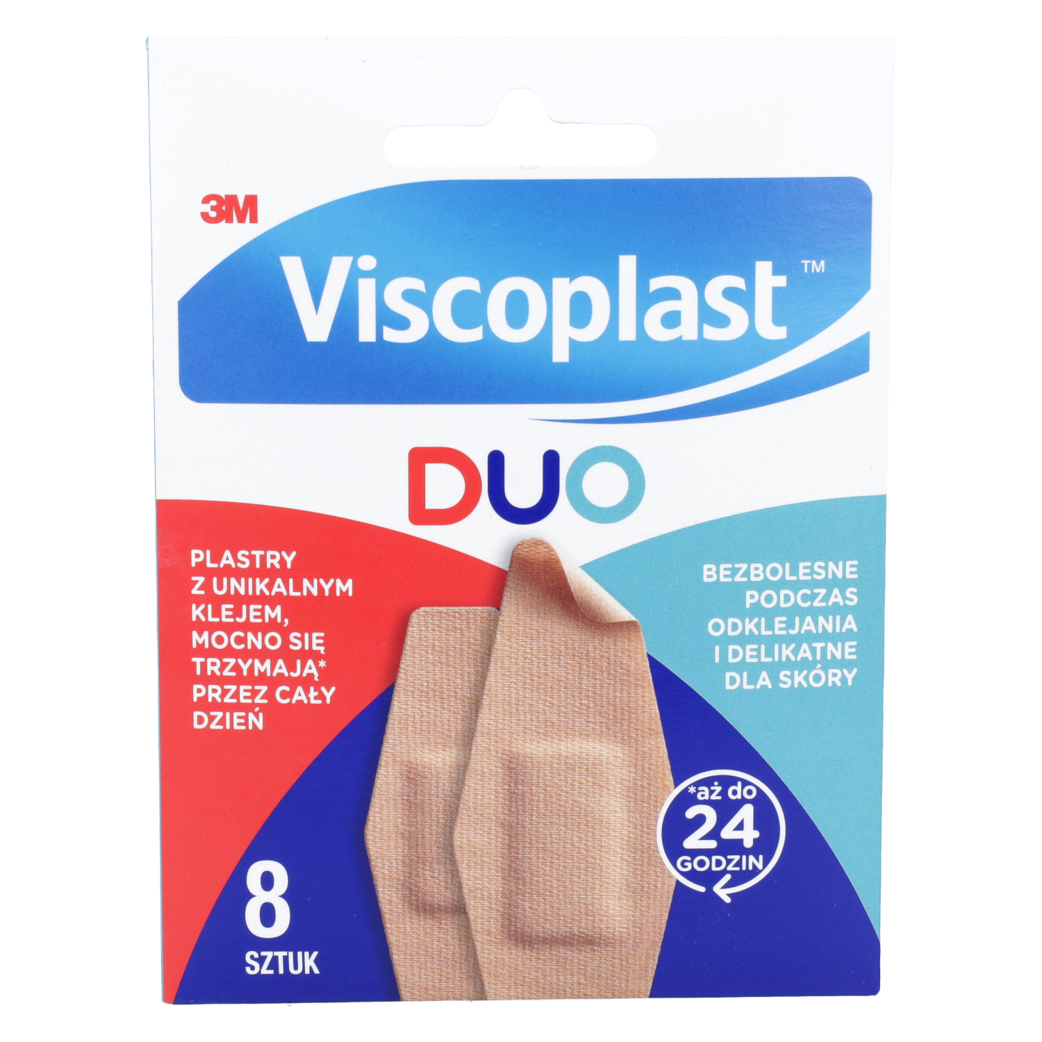 Viscoplast duo - plastry w dwóch rozmiarach, 8 sztuk (data ważności: 11.11.2025)