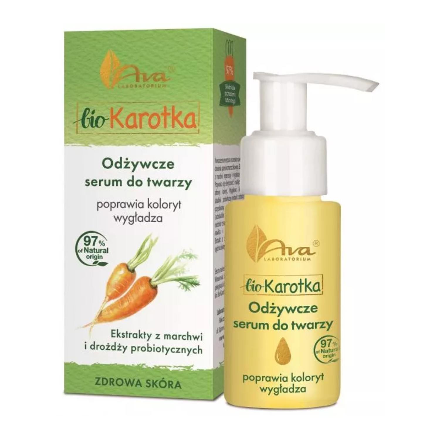 Ava bio karotka - odżywcze serum do twarzy, 50 ml
