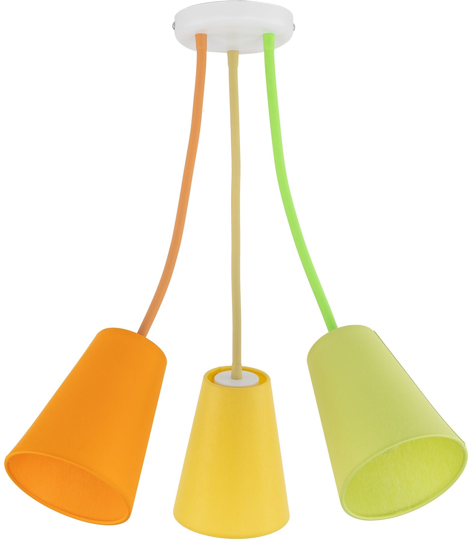 TK Lighting Wire Colour lampa wisząca 3x15 W multikolor 2106