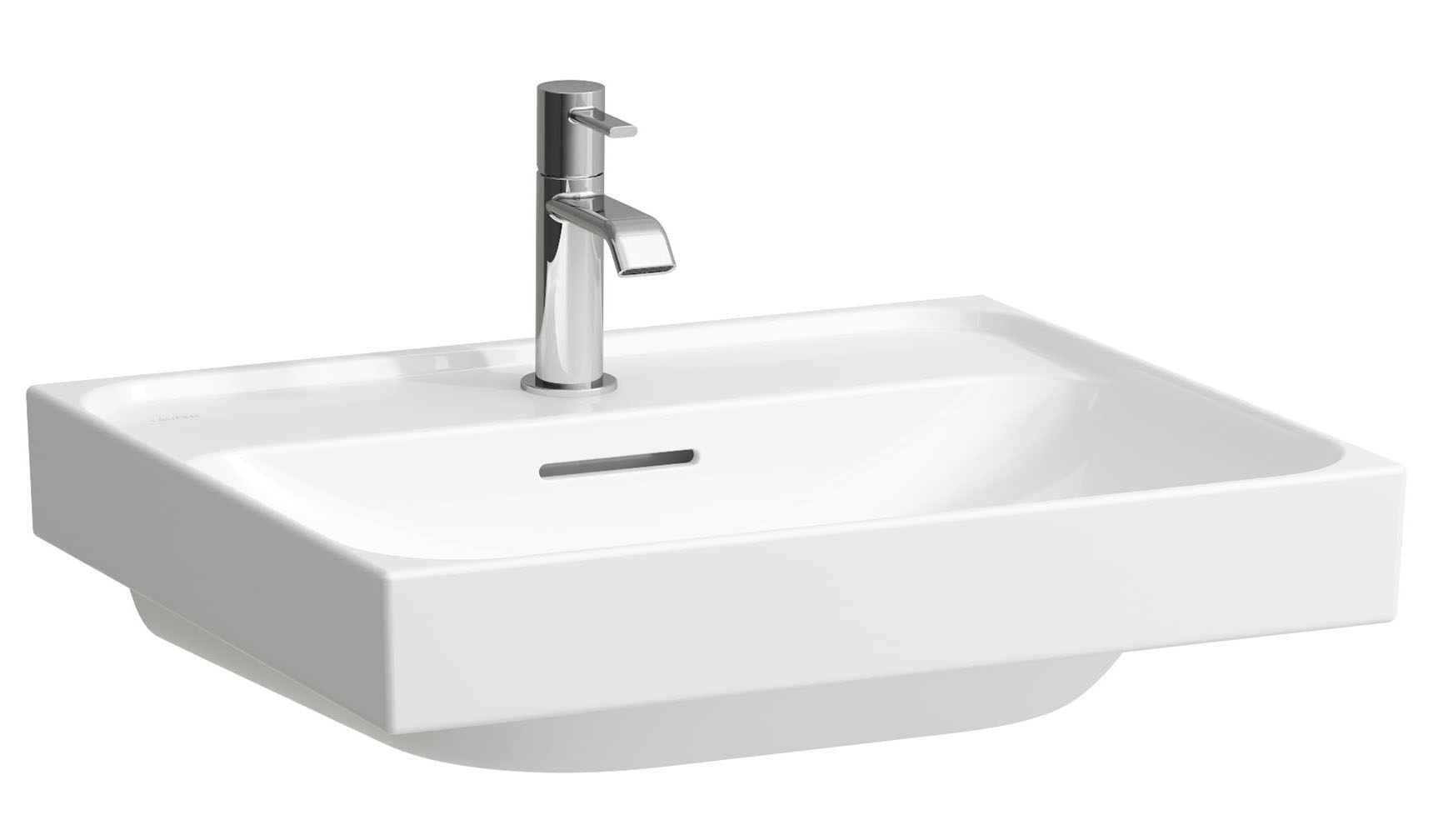 Laufen Meda umywalka 55x46 cm prostokątna ścienna biały mat H8161127571091