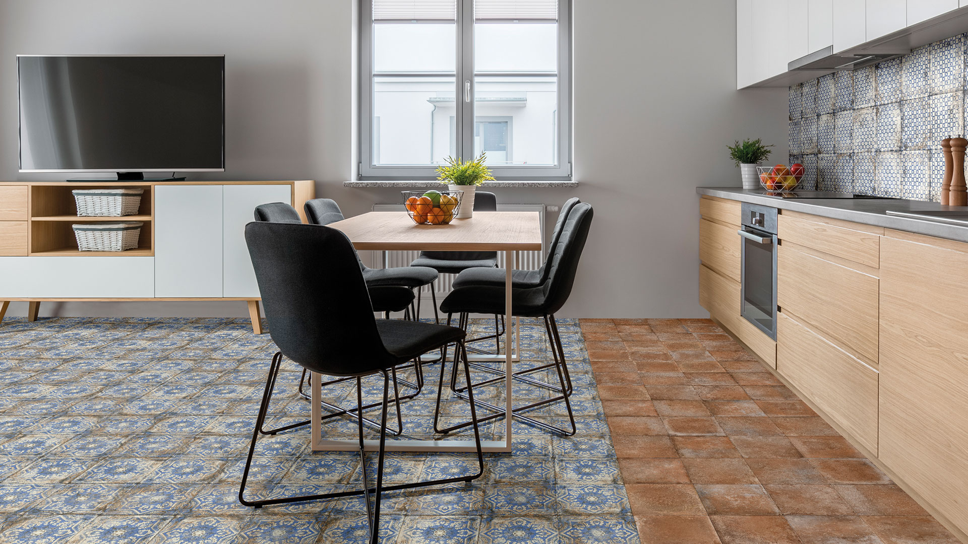 Mariner 900 Maioliche 4 dekor ścienno-podłogowy 20x20 cm mix niebieski