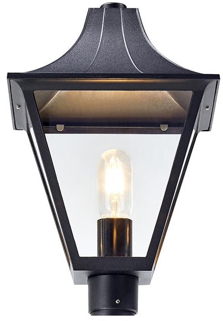 Markslöjd Dandy klosz górny zewnętrzny 1x100W czarny/przezroczysty 107120