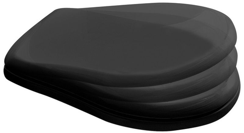 Kerasan Retro deska sedesowa wolnoopadająca czarna 108804