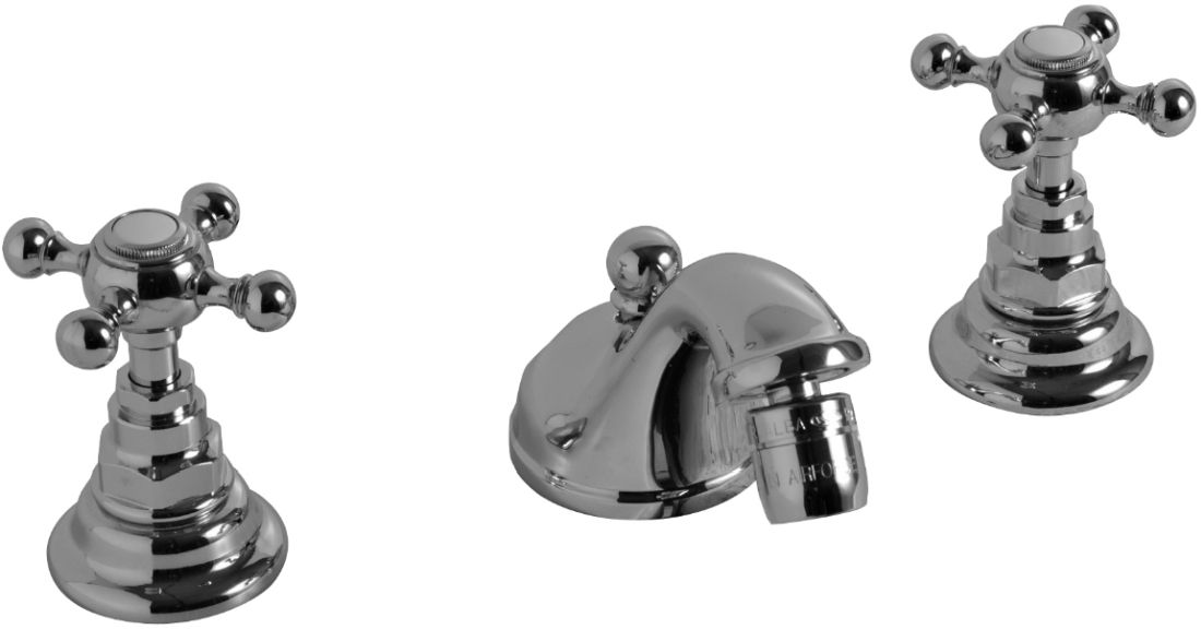 Kerasan Retro bateria bidetowa 3-otworowa stojąca złoty połysk 739291