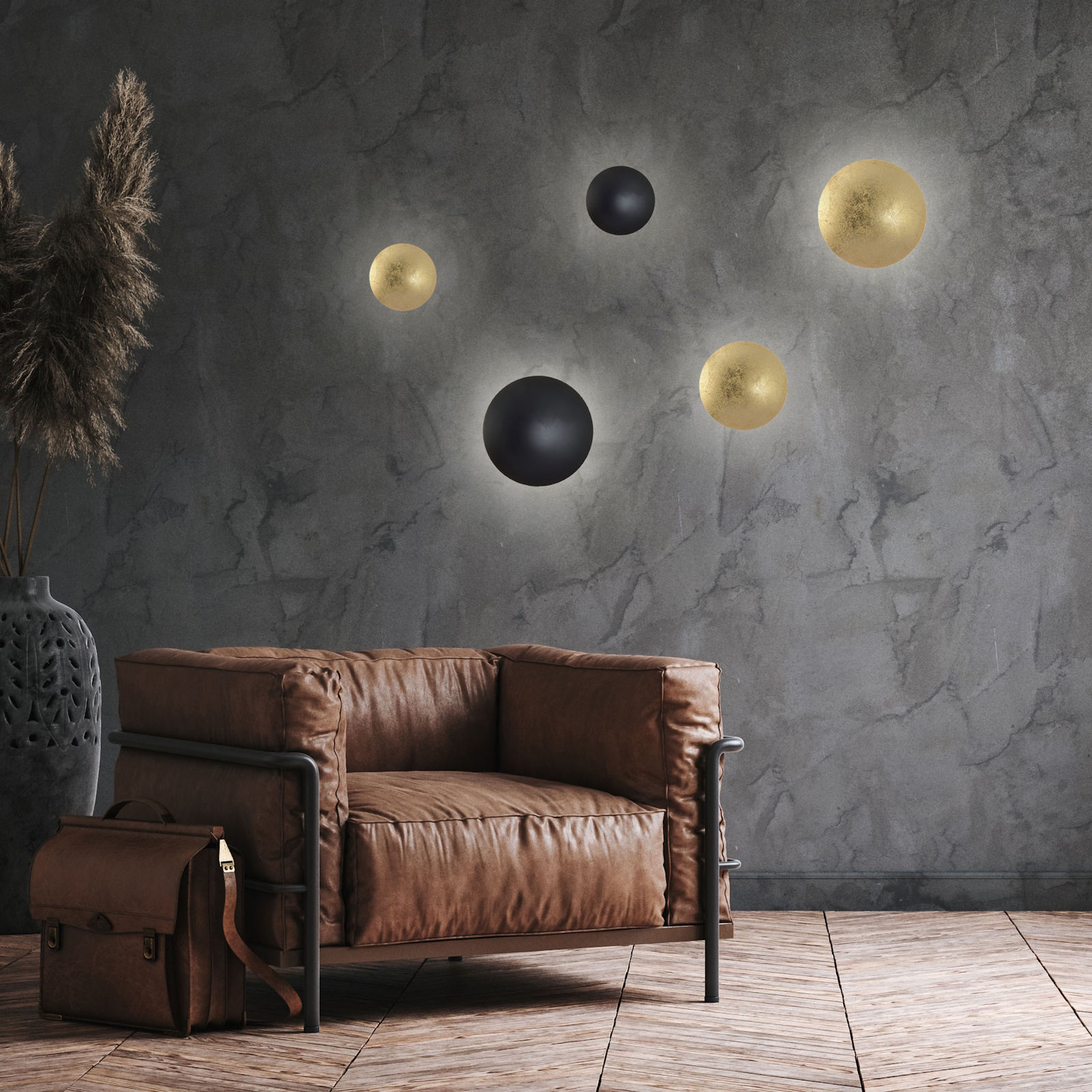 Light Prestige Platillo plafon 1x18 W złoty LP-8102/1C-18WGDCCT