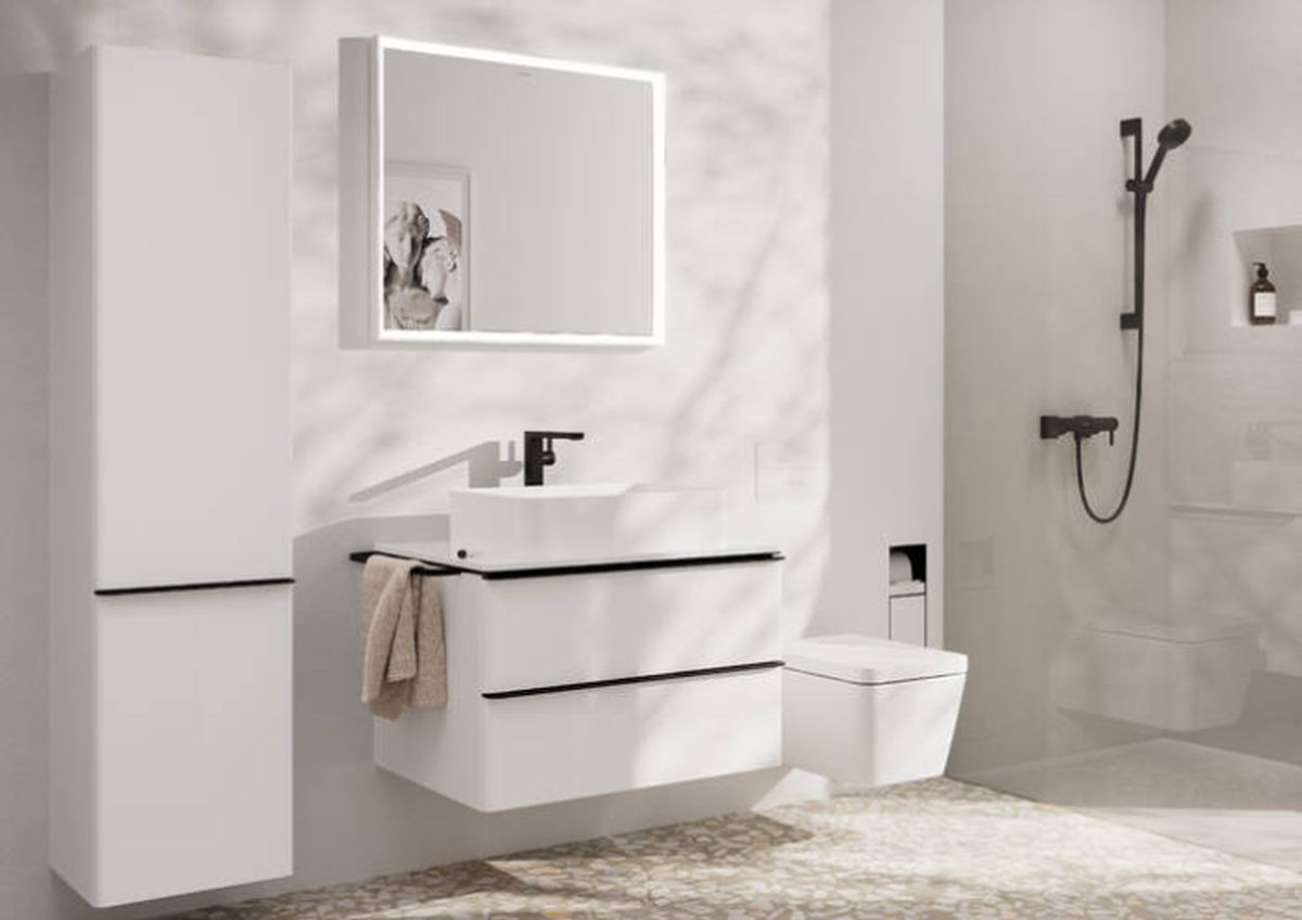 Hansgrohe XtraStoris Rock uchwyt na papier toaletowy biały 56062700