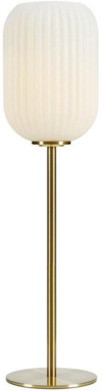 Markslöjd Cava lampa stołowa 1x40W biała/mosiądz 108251