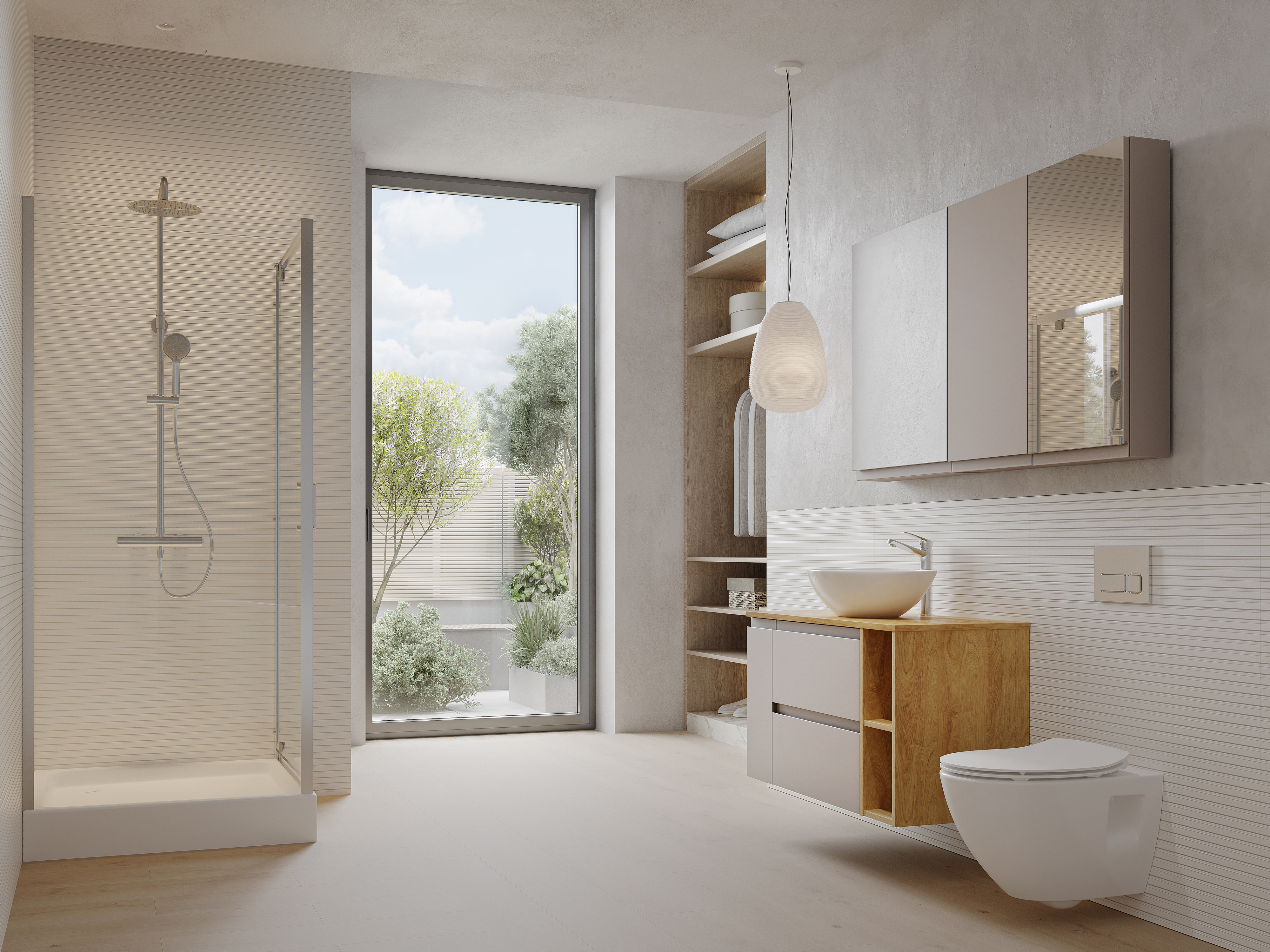 Cersanit Moduo szafka 40x14x80 cm boczna wisząca kaszmir S590-110-DSM