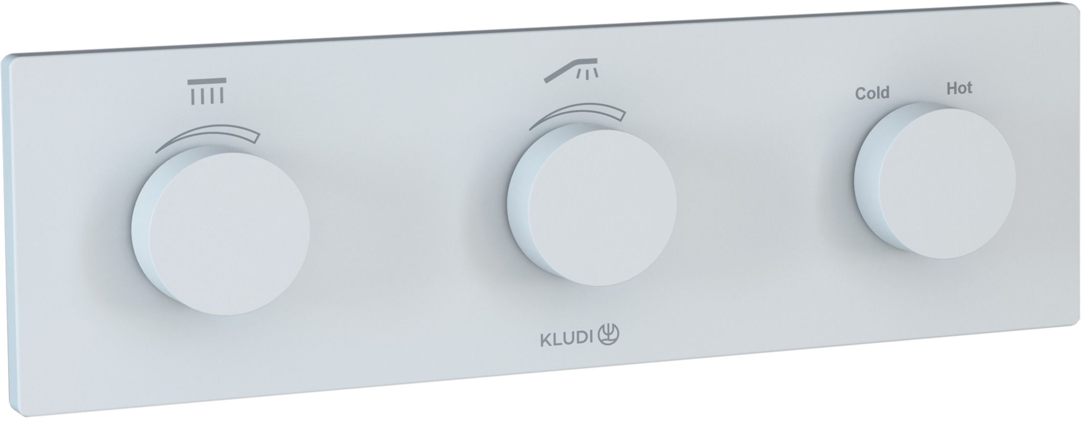 Kludi Pushtronic bateria wannowo-prysznicowa podtynkowa termostatyczna biały mat 3830053-00