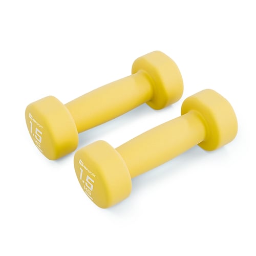 Zestaw hantelek żeliwnych neoprenowych 2x1,5kg