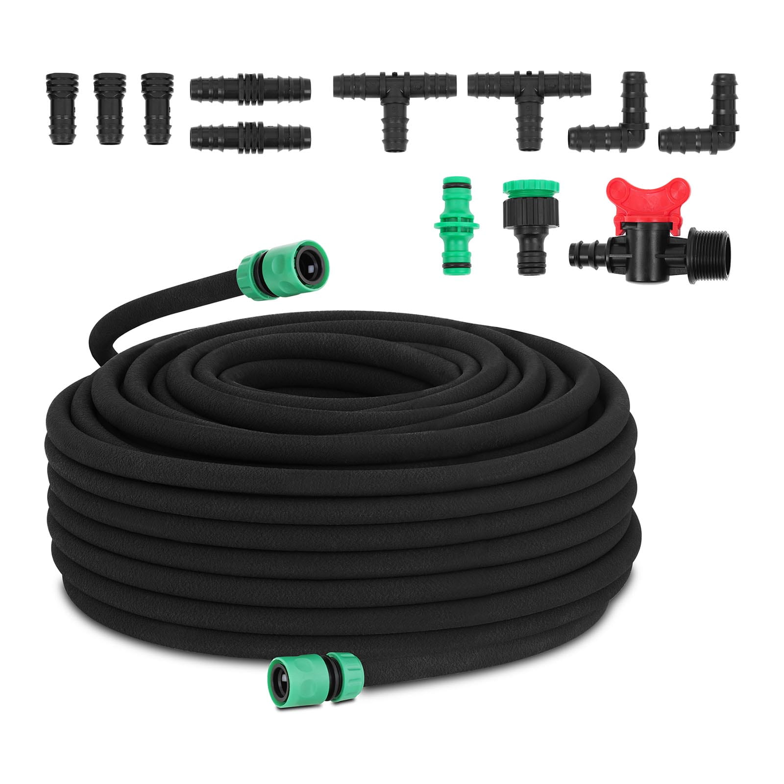 Wąż pocący, linia kroplująca 50 m + zestaw akcesoriów | HT-COSTIGAN-50X12S01