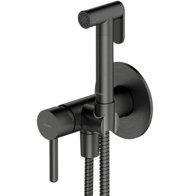 OMNIRES System bidetowy Y podtynkowy grafit szczotkowany SYSYBI2GR