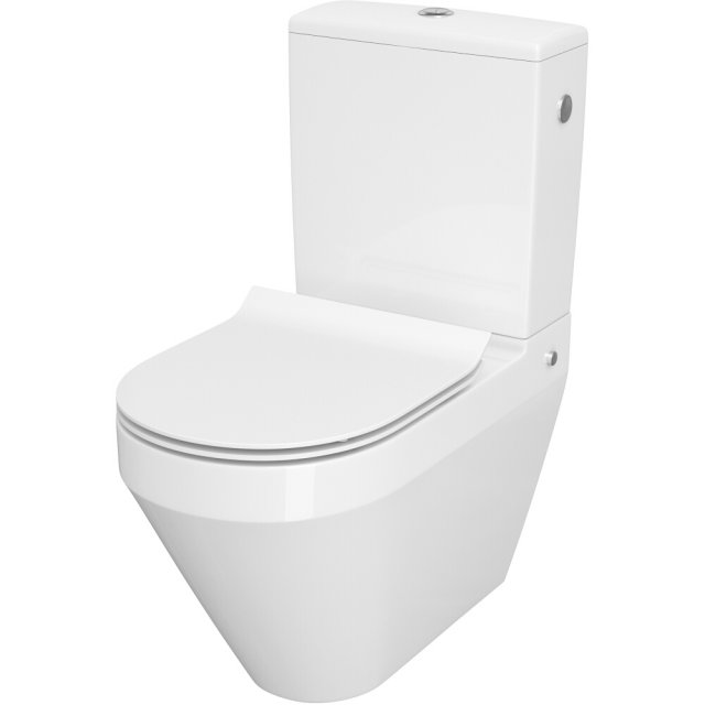 CERSANIT Kompakt WC CREA NEW 010 3/5 owal z deską SLIM duroplast K114