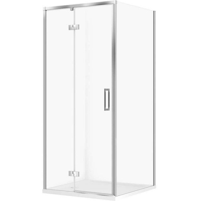 CERSANIT Kabina prysznicowa LARGA lewa chrom 80x80 z brodzikiem TAKO