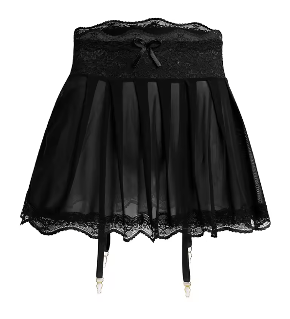 Koronkowa spódniczka pas do pończoch 194