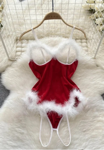 Seksowne body z otwartym krokiem i biustem E215