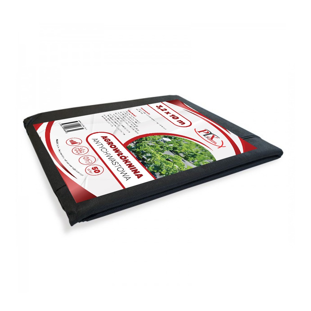 Agrowłóknina czarna 3,2 x 10 m 50gr/m2 PLX