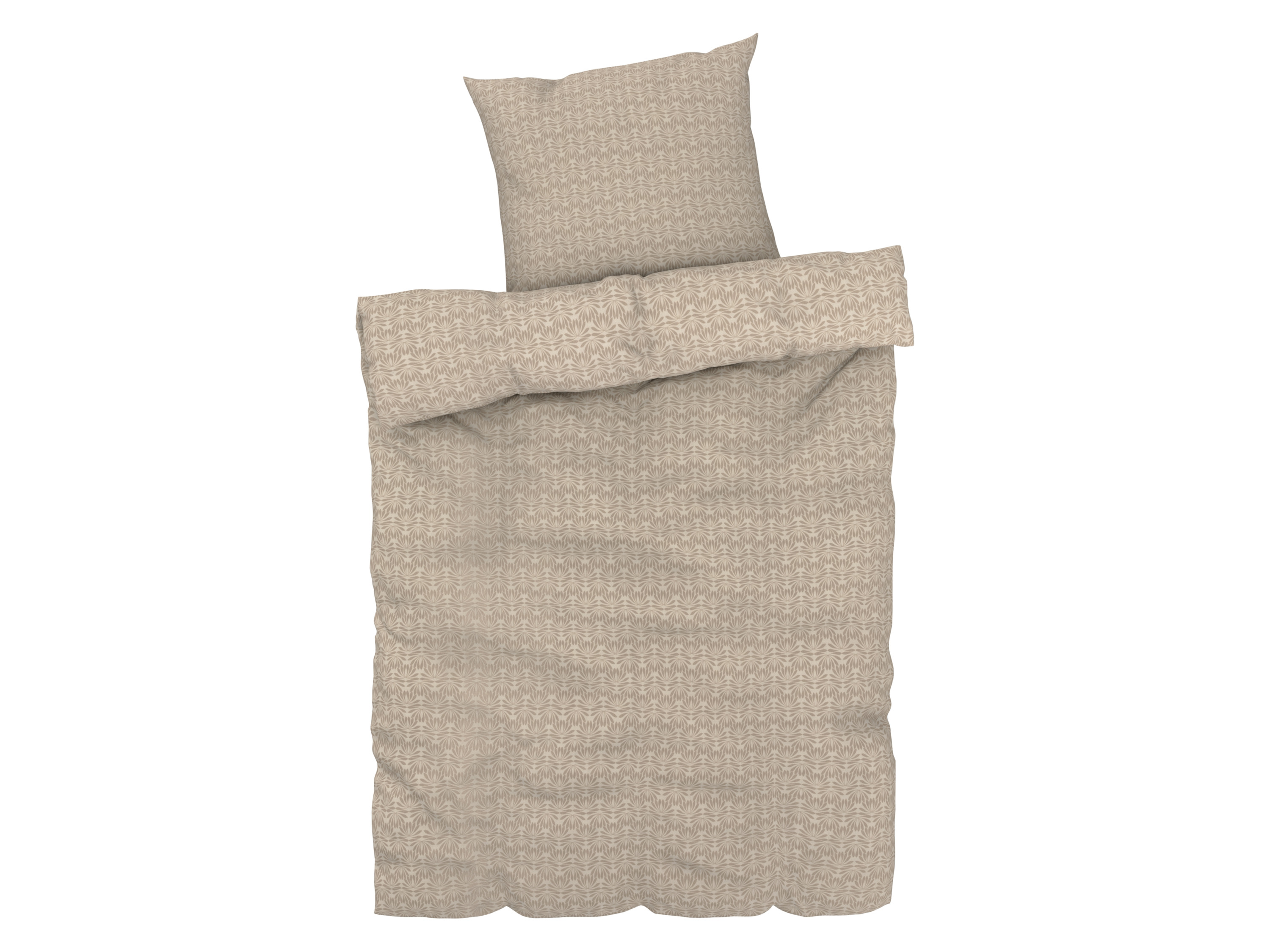Livarno home Pościel z bawełną renforcé, 140 x 200 cm ornament beżowy