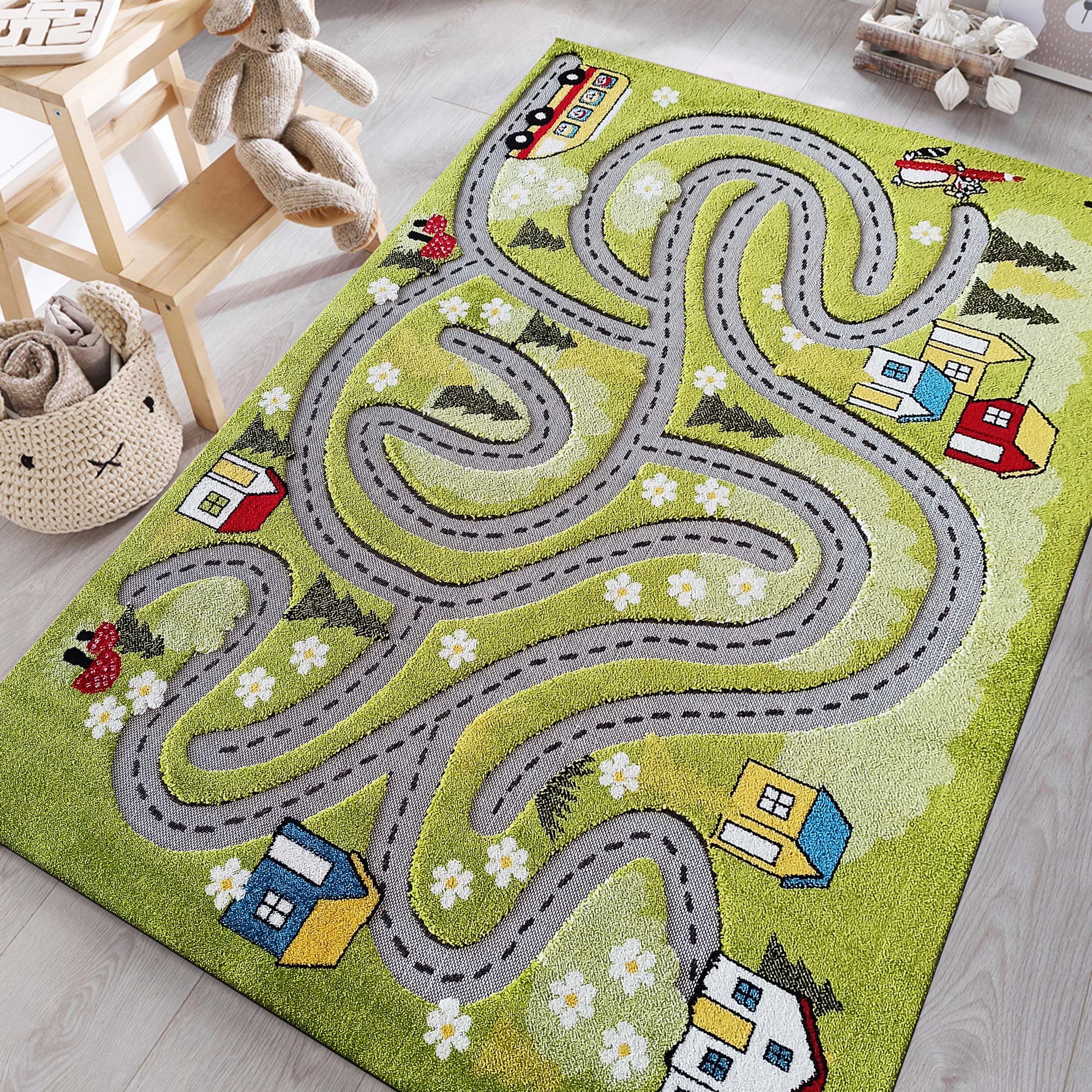 Dywan dziecięcy - 100 x 150 cm - Wielokolorowy - Dywanopol