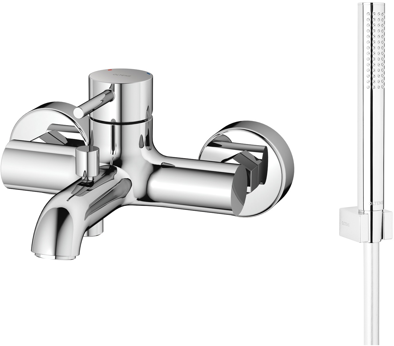 Darmowa Dostawa - Zestaw prysznicowy ścienny chrom Oltens Molle abset1667