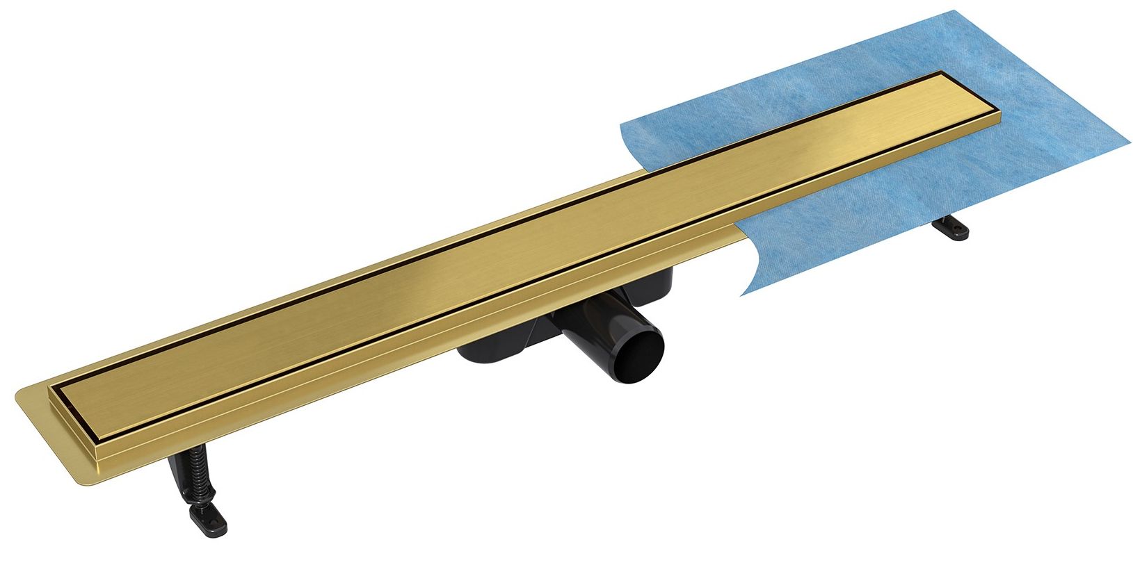 Darmowa Dostawa - Odpływ prysznicowy 60 cm Besco Virgo Gold Duo OL60VG