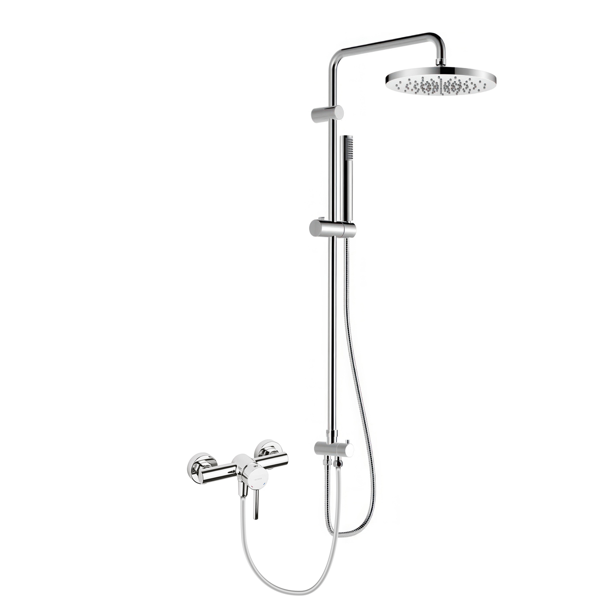 Darmowa Dostawa - Zestaw prysznicowy ścienny z deszczownicą chrom Oltens Molle 36050100