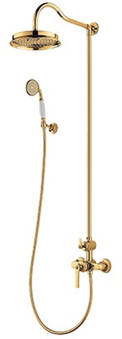Darmowa Dostawa - Zestaw prysznicowy ścienny złoty Omnires Armance AM5244GL