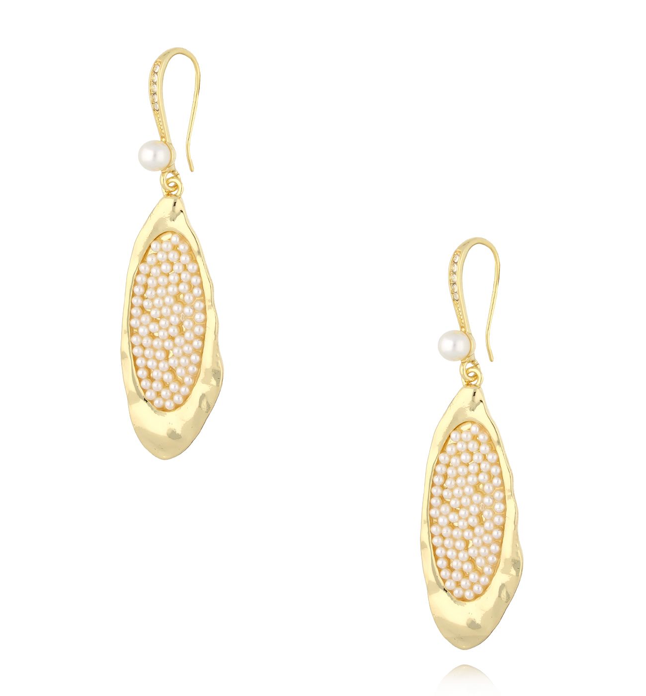 Kolczyki złote z perełkami Rute KSS1546