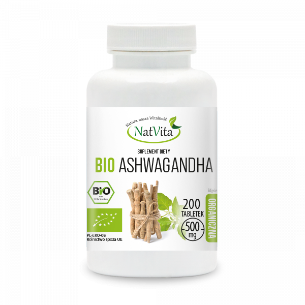 Ashwagandha BIO tabletki 500mg (100 tabl.)