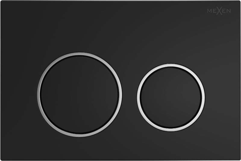 Przycisk spłukujący Mexen fenix 07 xs czarny matowy 1 szt.