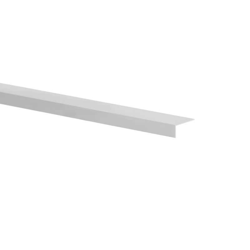 Kątownik aluminiowy gładki 2600 x 20 x 10 x 1 mm szary