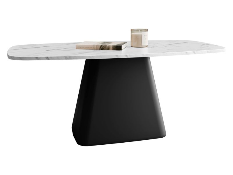 Stolik kawowy MIRJAN 24 Noa czarny + marmur bianco 1 szt.