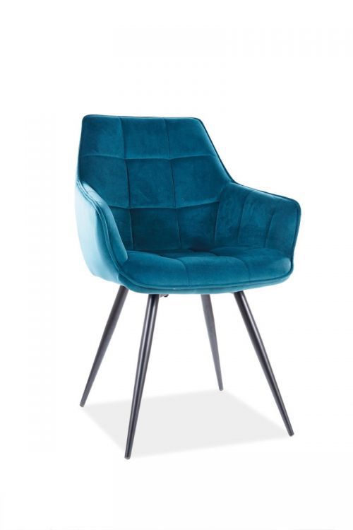 Krzesło Signal LILIA VELVET turkusowe 1 szt