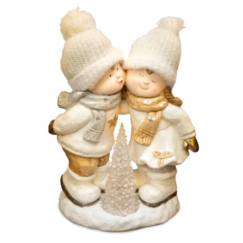 Figurka dekoracyjna dziewczynki z choinką, Solis Decor by Aleksandra Sobota, 43 cm, 1 szt.