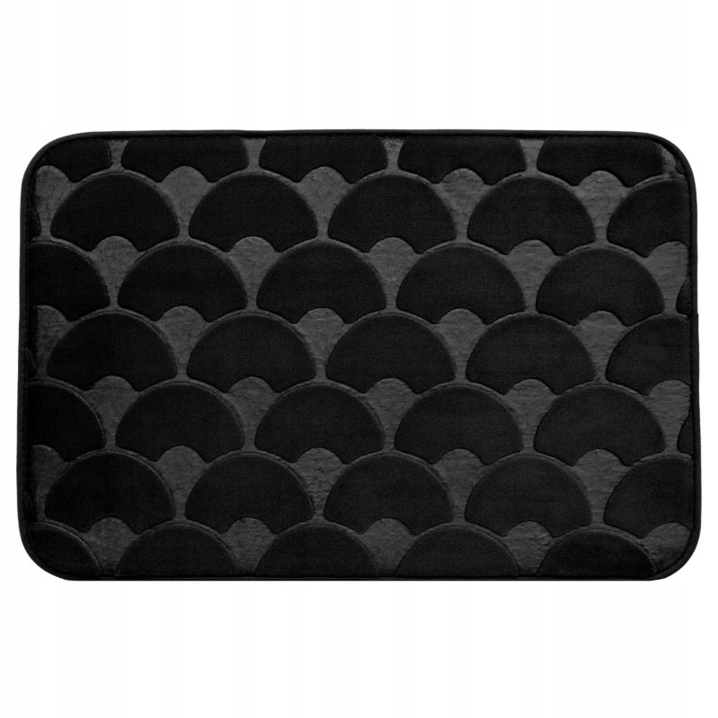 Dywanik łazienkowy 40x60 cm Rodeno czarny antypoślizgowy 1 szt.