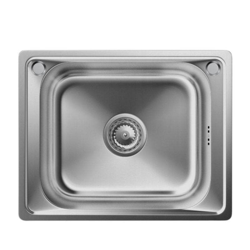 Zlew Stalowy Jednokomorowy Granitan Kwadrat Satynowy Turi50 1 kpt.