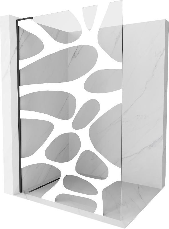 Ścianka prysznicowa typu walk-in Mexen Kioto L biały wzór 100 x 200 cm 800-100-103-70-97 1 szt.